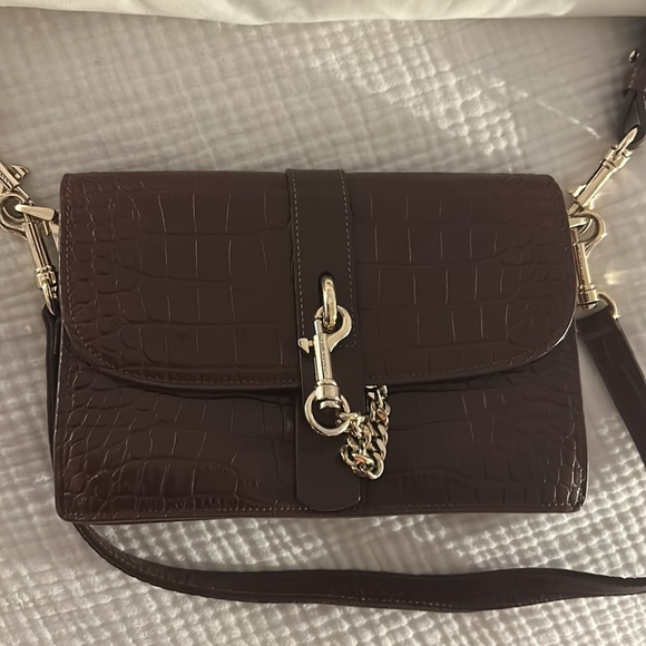 Jodie X Lancaster - crossbody bag - brown croco / gold - Picture 5 of 12